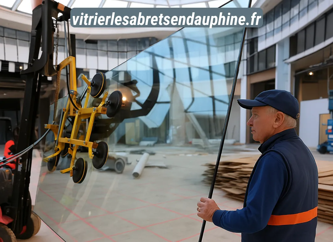 Remplacement de vitrine magasin Les Abrets en Dauphiné